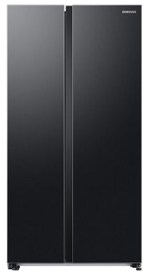Samsung 653 L, 3 Star, Frost Free, Double Door, Convertible 5-in-1 Digital Inverter, Side By Side AI Enabled Smart Refrigerator with WiFi (RS76CG8003B1HL, Black Matt, 2024 Model)