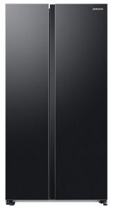 Samsung 653 L, 3 Star, Frost Free, Double Door, Convertible 5-in-1 Digital Inverter, Side By Side AI Enabled Smart Refrigerator with WiFi (RS76CG8003B1HL, Black Matt, 2024 Model)