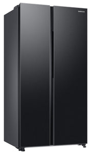 Samsung 653 L, 3 Star, Frost Free, Double Door, Convertible 5-in-1 Digital Inverter, Side By Side AI Enabled Smart Refrigerator with WiFi (RS76CG8003B1HL, Black Matt, 2024 Model)