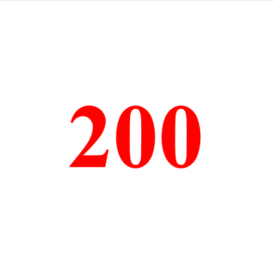 200 Dollar physical Item