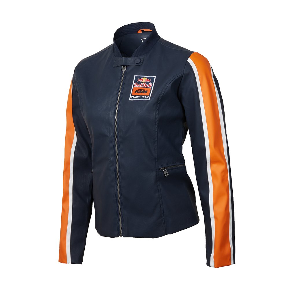 RED BULL KTM RACING TEAM WOMEN'S FAUX LEATHER MOTO JACKET
