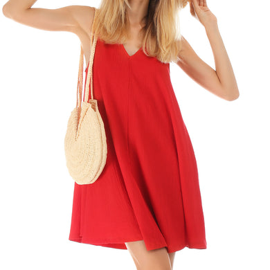 Alice V Neck Loose Fit Mini Dress Sample