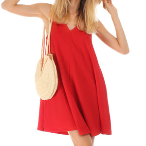Alice V Neck Loose Fit Mini Dress Sample