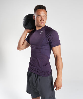 GYMSHARK MENS ELEMENT BASELAYER SHORT SLEEVE TOP