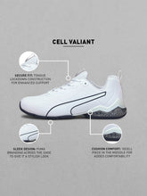 Men White CELL VALIANT SL Running Shoes