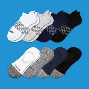 MEN'S CUSHIONED NO SHOW & ANKLE 8-PACK