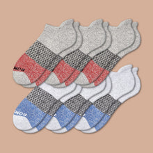 MEN'S TRI-BLOCK MARL ANKLE SOCK 6-PACK